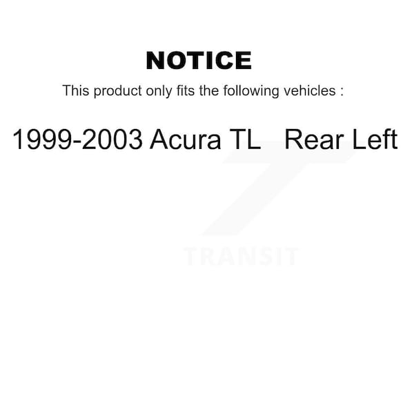 Rear Left Strut And 72 Link Kit For 1999-2003 Acura TL